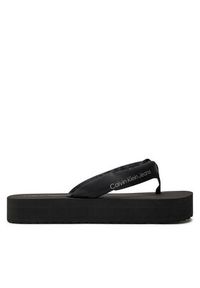 Calvin Klein Jeans Japonki Beach Sandal Flatform Padded Ny YW0YW01400 Czarny. Kolor: czarny. Materiał: materiał #3