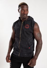 GORILLA WEAR - Silverdale Bluza z kapturem bez rękawów - Czarny. Typ kołnierza: kaptur. Kolor: czarny. Długość rękawa: bez rękawów. Sport: fitness