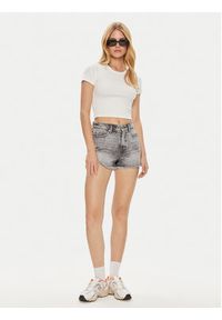 only - ONLY Szorty jeansowe Fine 15226961 Szary Regular Fit. Kolor: szary. Materiał: bawełna #3