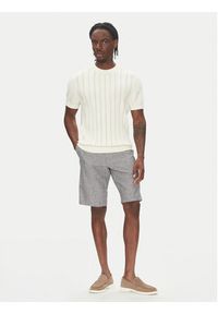 Lindbergh Sweter 30-804115 Écru Slim Fit. Materiał: bawełna #3