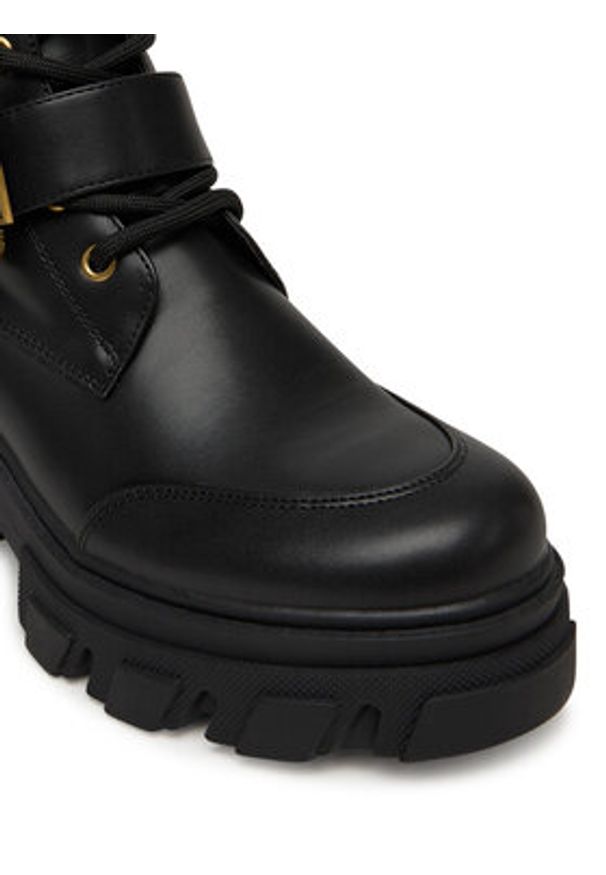 Versace Jeans Couture Botki 79VA3S86 71570 899 Czarny. Kolor: czarny. Materiał: skóra