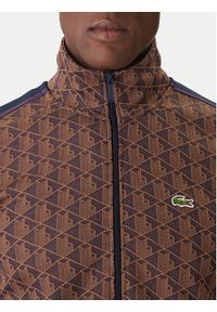 Lacoste Bluza SH1368 Brązowy Regular Fit. Kolor: brązowy. Materiał: bawełna #3