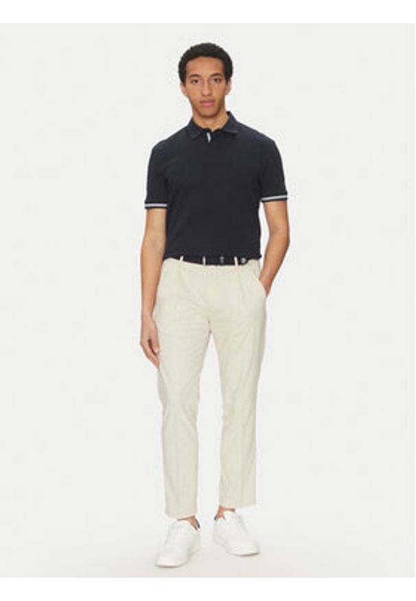 JOOP! Jeans Polo 15 JJJ-17Amare 30046012 Granatowy Modern Fit. Typ kołnierza: polo. Kolor: niebieski. Materiał: bawełna