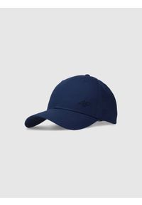 4f - 4F Czapka z daszkiem strapback uniseks - granatowa XS/S. Kolor: niebieski. Materiał: bawełna, materiał. Sezon: lato. Styl: sportowy