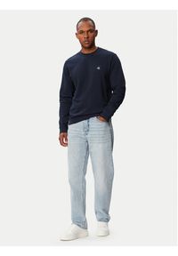 Calvin Klein Jeans Sweter 350Terry Mongrm Cn LV04RG275G Granatowy Regular Fit. Kolor: niebieski. Materiał: bawełna #5