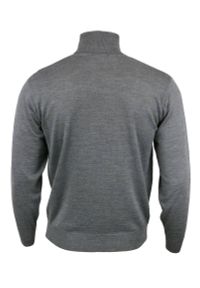 Golf Popielaty, Szary Klasyczny, Wełna Merynosa - MM Classic, Męski. Typ kołnierza: golf. Kolor: szary. Materiał: akryl, wełna. Styl: klasyczny #3