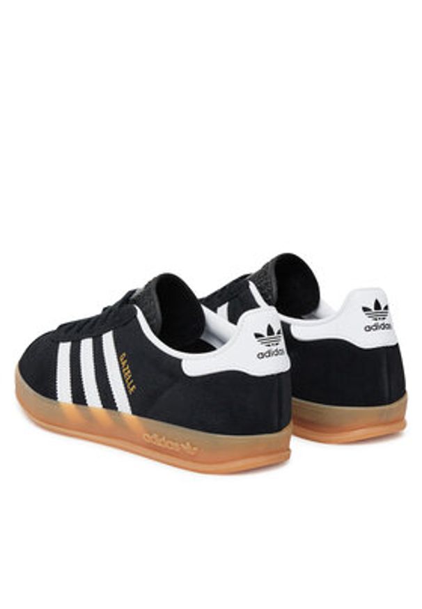 Adidas - adidas Sneakersy Gazelle Indoor JI2060 Czarny. Kolor: czarny. Materiał: zamsz, skóra. Model: Adidas Gazelle