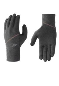 4f - Rękawiczki 4F Touch Screen WAW24AGLOU08125M - szare. Kolor: szary. Materiał: poliester, polar. Sezon: zima #1