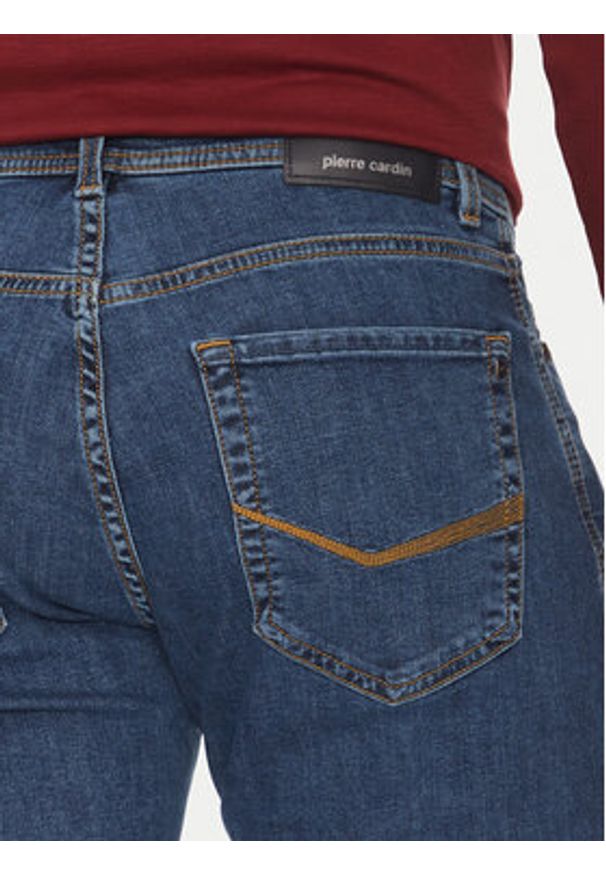 Pierre Cardin Jeansy C7 34510.8054 Niebieski Tapered Fit. Kolor: niebieski