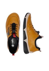 Rieker Sneakersy CEO-45951-68 Żółty. Kolor: żółty. Materiał: skóra #4