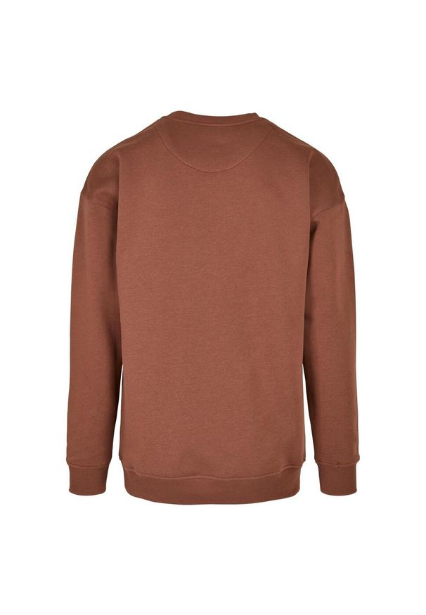 BUILD YOUR BRAND - Bluza Z Okrągłym Dekoltem Unisex Dla Dorosłych. Kolor: brązowy