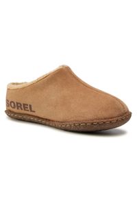 sorel - Kapcie Sorel Youth Lanner Ridge™ II NY3926 Camel Brown/Marron Chameau 224. Kolor: brązowy. Materiał: zamsz, skóra