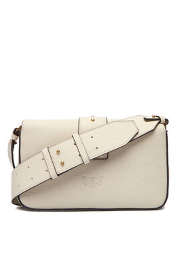 Pinko - PINKO Torebka Love One Mini Slouchy Fl Al 25-26 104340 A2OX Écru. Kolor: kremowy. Materiał: skórzane