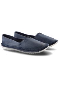 Granatowe Baleriny Maciejka Modne Damskie Obuwie. Okazja: na co dzień. Kolor: niebieski. Materiał: jeans, skóra. Szerokość cholewki: normalna. Styl: casual #4