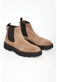 Półbuty męskie zamszowe CESARE CASADEI. Materiał: zamsz #1