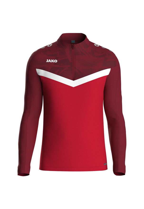 Dziecięca bluza dresowa zapinana na zamek Jako Iconic. Kolor: czerwony. Materiał: dresówka