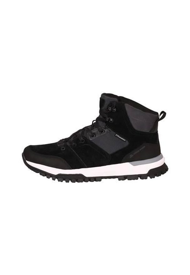 ALPINE PRO - Buty do chodzenia męskie Alpine Pro Malen. Zapięcie: sznurówki. Kolor: czarny. Materiał: materiał, skóra, syntetyk. Szerokość cholewki: normalna. Sport: turystyka piesza