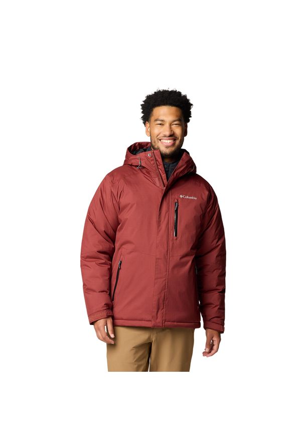 columbia - Kurtka puchowa męska Columbia Oak Harbor II Insulated. Kolor: czerwony. Materiał: puch. Sport: turystyka piesza