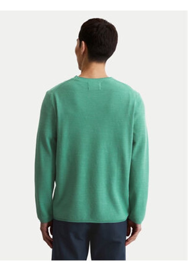 Marc O'Polo Sweter 526 5023 60080 Zielony Regular Fit. Typ kołnierza: polo. Kolor: zielony. Materiał: bawełna