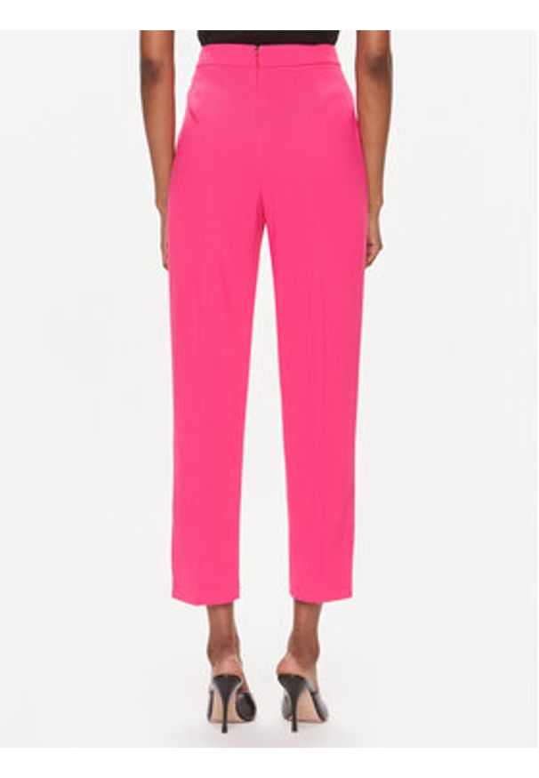 Pinko Spodnie materiałowe 102861 7624 Różowy Regular Fit. Kolor: różowy. Materiał: syntetyk