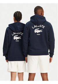 Lacoste Bluza SH2740 Granatowy Regular Fit. Kolor: niebieski. Materiał: bawełna #4