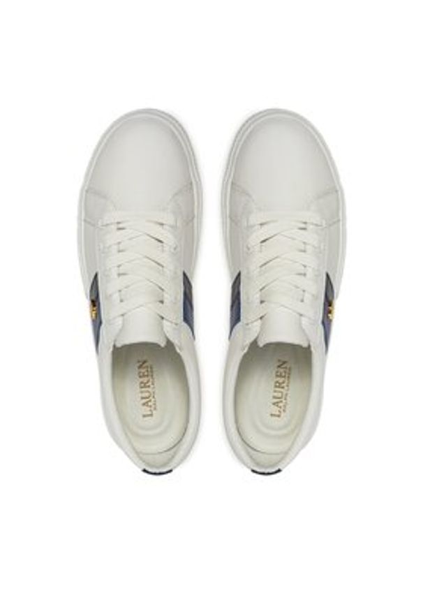 Lauren Ralph Lauren Sneakersy Janson II 802925365002 Biały. Kolor: biały. Materiał: skóra