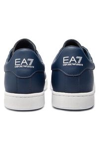 EA7 Emporio Armani Sneakersy Granatowy. Kolor: niebieski. Materiał: skóra