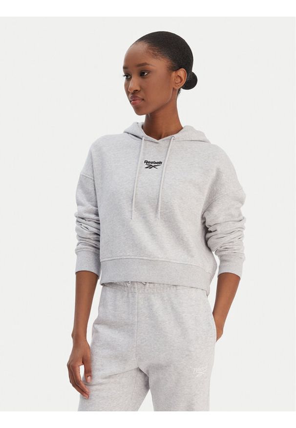 Reebok Bluza Brice RK25495CCW Szary Regular Fit. Kolor: szary. Materiał: syntetyk