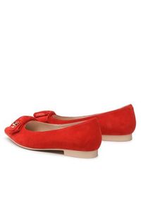 Eva Minge Baleriny EM-48-13-001591 Czerwony. Kolor: czerwony. Materiał: zamsz, skóra