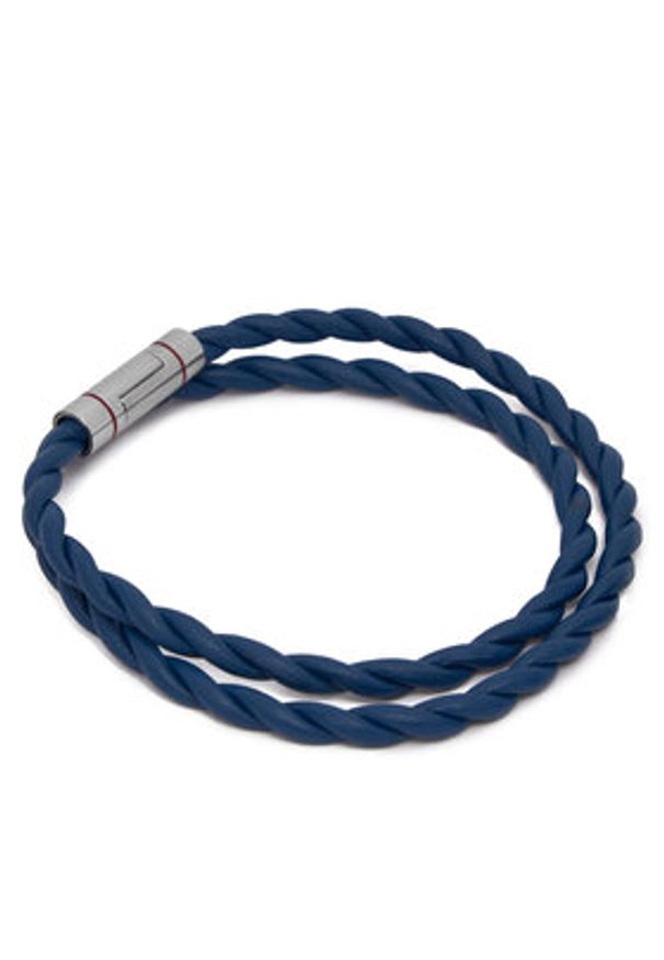 Hugo - HUGO Bransoletka E-Doublebraid4 50552596 Niebieski. Kolor: niebieski