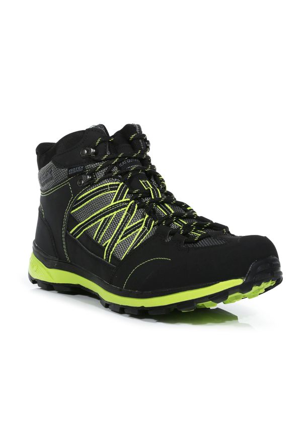 Buty trekkingowe męskie Samaris Mid II Regatta. Kolor: czarny. Materiał: guma, poliester. Sport: turystyka piesza