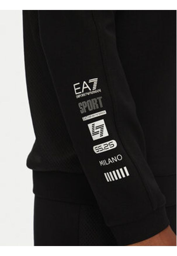 EA7 Emporio Armani Bluza 7M000324 AF12660 UC001 Czarny Regular Fit. Kolor: czarny. Materiał: bawełna
