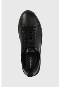 vagabond - Vagabond sneakersy skórzane ZOE PLATFORM kolor czarny. Nosek buta: okrągły. Zapięcie: sznurówki. Kolor: czarny. Materiał: skóra. Obcas: na platformie #3