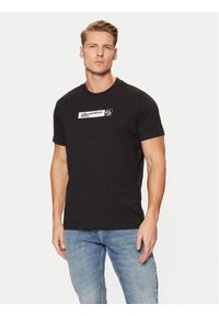 Karl Lagerfeld Jeans T-Shirt A1M17112 Czarny Slim Fit. Kolor: czarny. Materiał: bawełna, syntetyk