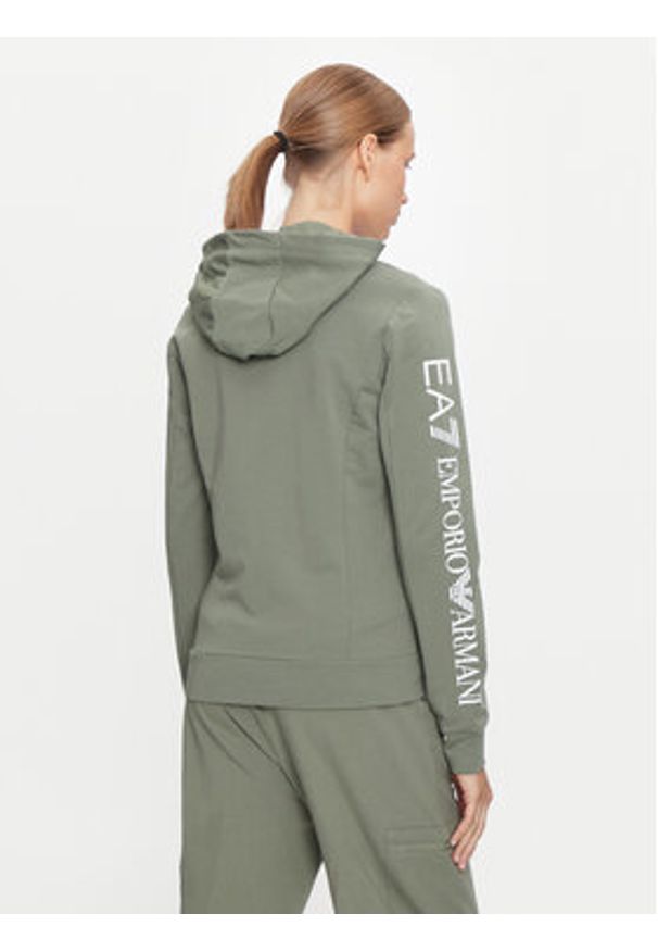 EA7 Emporio Armani Bluza 6DTM10 TJZEZ Zielony Regular Fit. Kolor: zielony. Materiał: bawełna