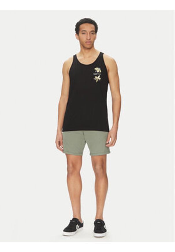 Jack & Jones - Jack&Jones Tank top Varenna 12275464 Czarny Regular Fit. Kolor: czarny. Materiał: bawełna