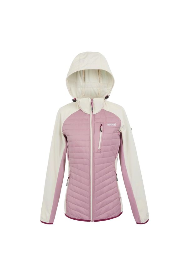 Regatta - Kurtka Damska Pro Hybrid II Padded Jacket. Kolor: fioletowy, biały, wielokolorowy. Materiał: puch. Sport: turystyka piesza