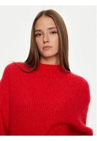 AMERICAN VINTAGE - American Vintage Sweter East EAST18QH24 Czerwony Loose Fit. Kolor: czerwony. Materiał: wełna, syntetyk. Styl: vintage #5