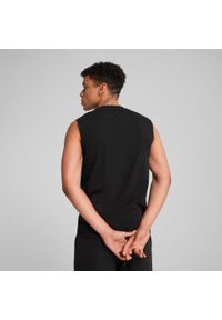 Podkoszulek Puma Ess No. 1 Logo Sleeveless Tee, Mężczyźni. Kolor: czarny. Materiał: bawełna, materiał