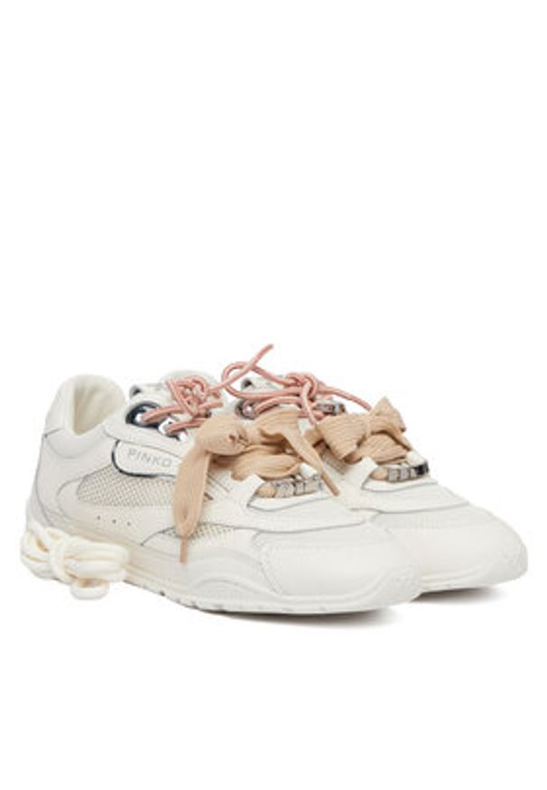 Pinko - PINKO Sneakersy Yulia 01 SS0185 P132 Biały. Kolor: biały. Materiał: skóra