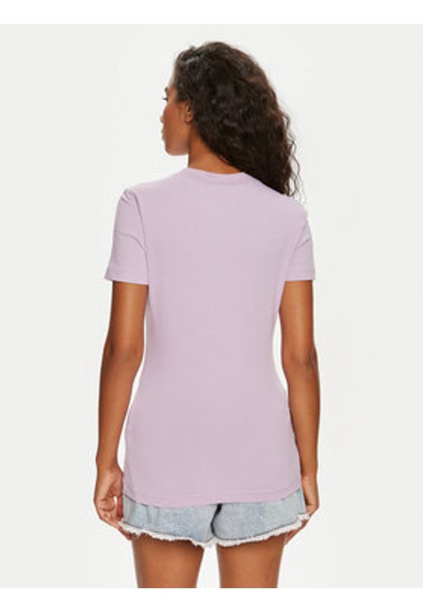 Versace Jeans Couture T-Shirt 76HAHT02 Fioletowy Slim Fit. Kolor: fioletowy. Materiał: bawełna
