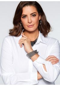 bonprix - Długa bluzka ze stretchem. Kolor: biały. Długość: długie #2