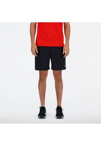 Spodenki męskie New Balance MS41232BK – czarne. Kolor: czarny. Materiał: materiał, poliester. Sport: fitness