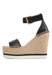 See By Chloé Espadryle SB26152 Czarny. Kolor: czarny. Materiał: skóra