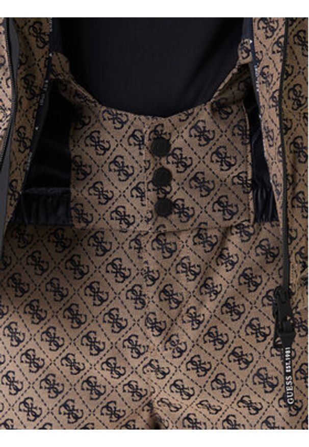 Guess Kurtka narciarska M5BL0N WF182 Beżowy Regular Fit. Kolor: beżowy. Materiał: syntetyk. Sport: narciarstwo