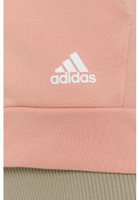 Adidas - adidas - Bluza. Kolor: różowy. Materiał: bawełna