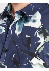 Guess Koszula M3GH24 W7N50 Granatowy Slim Fit. Kolor: niebieski. Materiał: bawełna