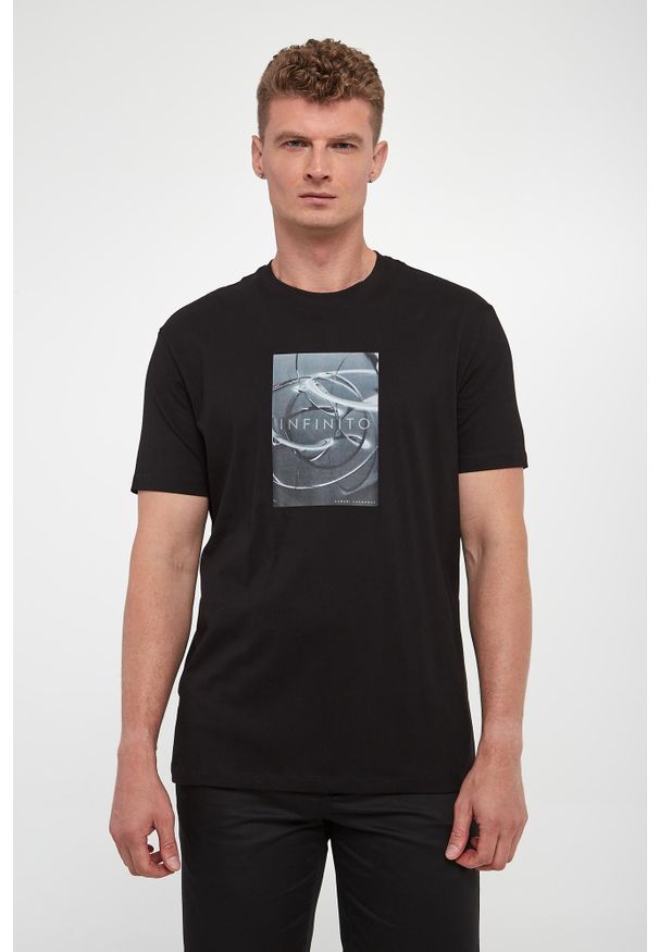 Armani Exchange - T-shirt męski z logo ARMANI EXCHANGE