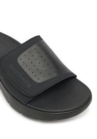 skechers - Skechers Klapki Go Walk Flex Sandal-Sandbar 229204/BBK Czarny. Kolor: czarny. Materiał: syntetyk