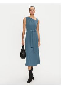 Calvin Klein Sukienka codzienna K20K207895 Zielony Regular Fit. Okazja: na co dzień. Kolor: zielony. Materiał: syntetyk. Typ sukienki: proste. Styl: casual